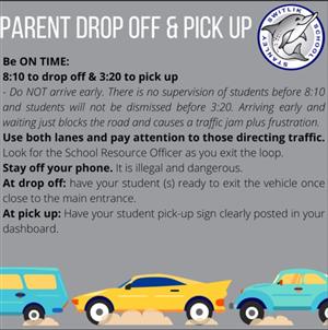 Parent Drop off and Pick up